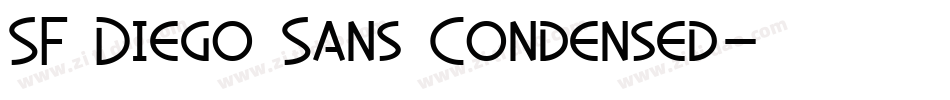 SF Diego Sans Condensed字体转换